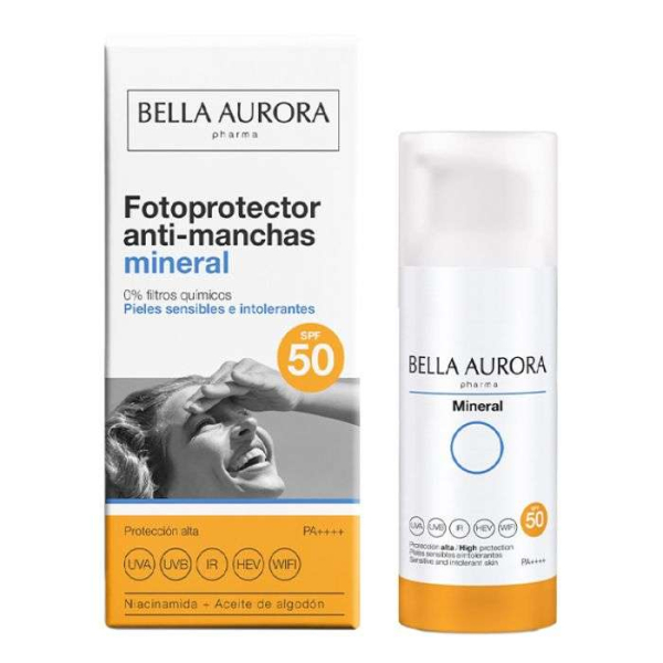 BELLA AURORA - Fotoprotector anti taches mineral spf50 50ml