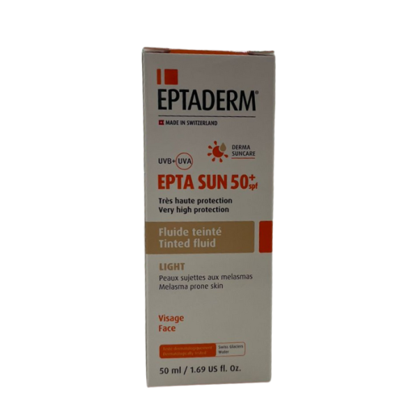 EPTADERM - Epta sun spf 50+ fluide teinte light 50 ml