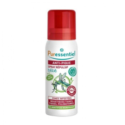 PURESSENTIEL - Anti pique spray repulsif bebe 60ml | LE PARA