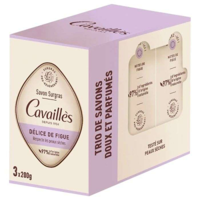 ROGE CAVAILLES - Trio de savons doux et parfumes delice de