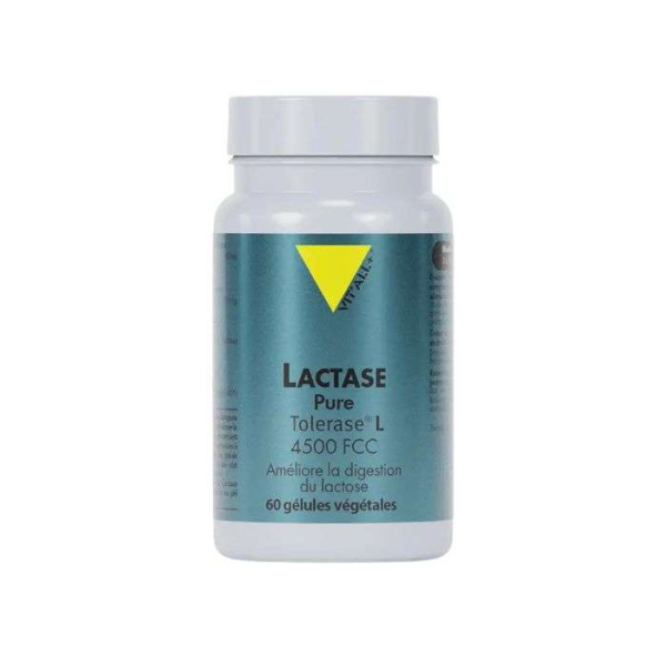 VIT'ALL+ - Lactase pure toletase 4500 fcc 60 gelules vegetales