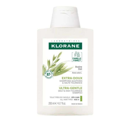 KLORANE - Shampooing quotidien extra doux avoine 200 ml