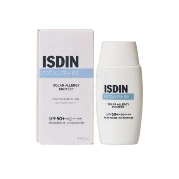 ISDIN - Ecran solaire 100 solar allergy protect spf 50+ 50 ml