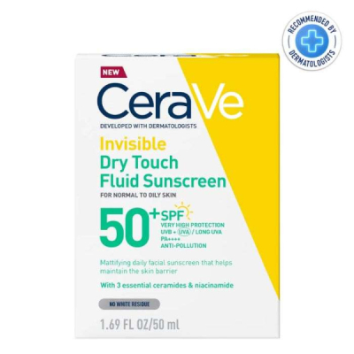 CERAVE - Ecran solaire spf 50 fluide invisible toucher sec