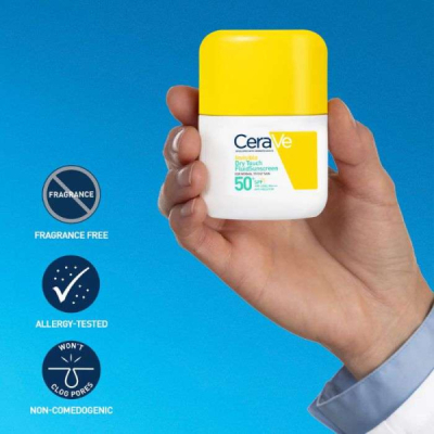 CERAVE - Ecran solaire spf 50 fluide invisible toucher sec