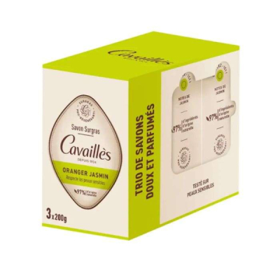 ROGE CAVAILLES - Trio de savons doux et parfumes oranger