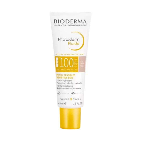 BIODERMA - Photoderm fluide max spf100 fluide legere protecteur teinte tres claire 40 ml