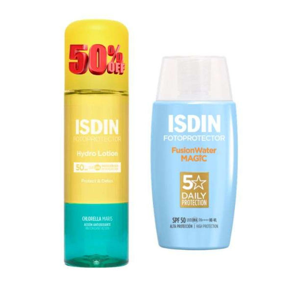 ISDIN - Fotoprotector duo fusion water magic 50ml+ hydrolotion 200ml