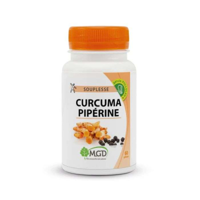 MGD NATURE - Curcuma piperine 60 gelules | LE PARA