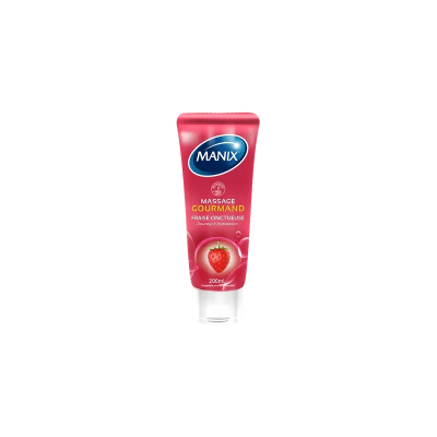 Manix Gel de Massage Gourmand Fraise 200ml | LE PARA