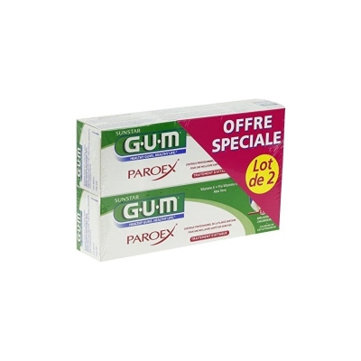 GUM Paroex Dentifrice Pack Duo 2x75ml | LE PARA
