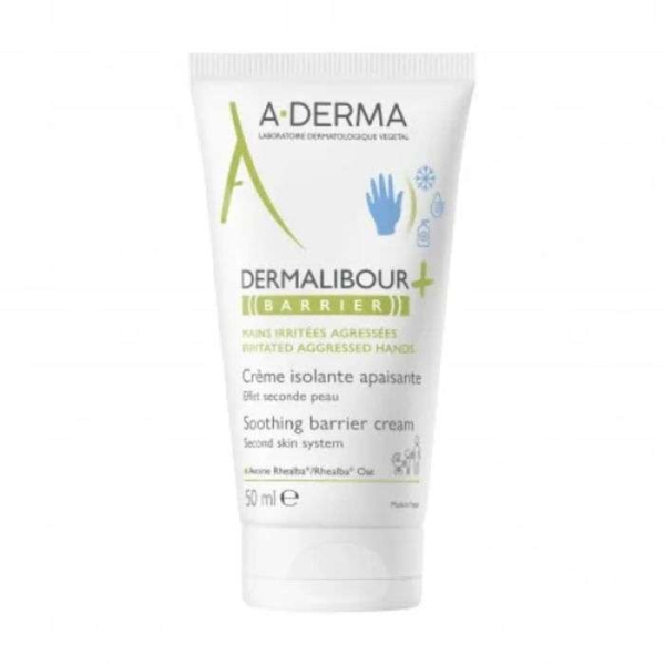 A-DERMA - Dermalibour + barrier creme isolante mains irritees 50 ml