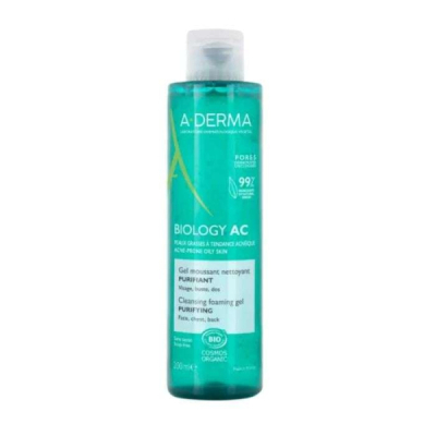 A-DERMA - Biology ac gel moussant nettoyant purifiant 200 ml