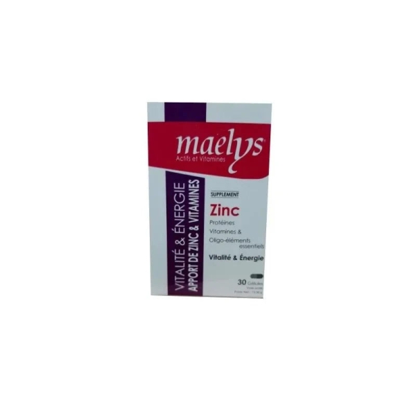 Maelys Zinc & Vitamines B Vitalité - 30 Gélules