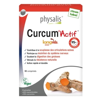 Physalis Curcum'Actif, 30 comprimés | LE PARA