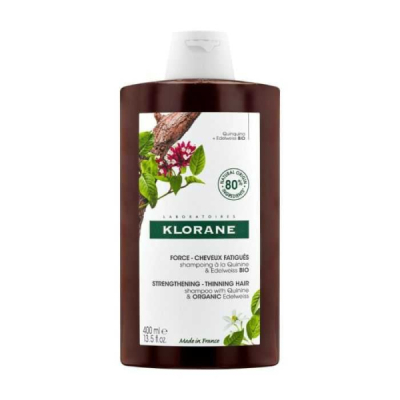 KLORANE - Shampoing a la quinine edelwiss bio 400 ml