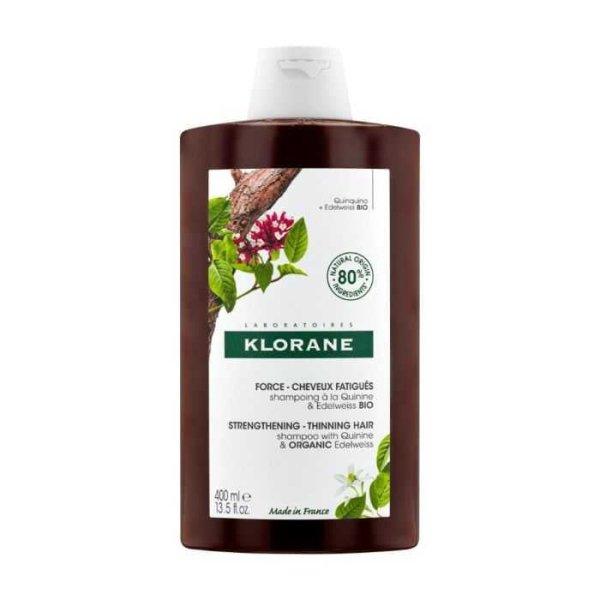 KLORANE - Shampoing a la quinine edelwiss bio 400 ml