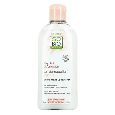 So Bio Lait Démaquillant Soyeux au Lait d'Ânesse 200ml