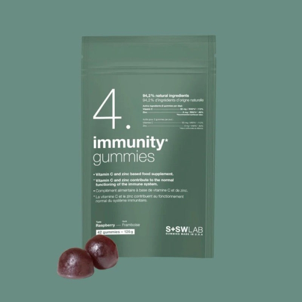 S+SWLAB 4 Immunity Gummies à la Framboise