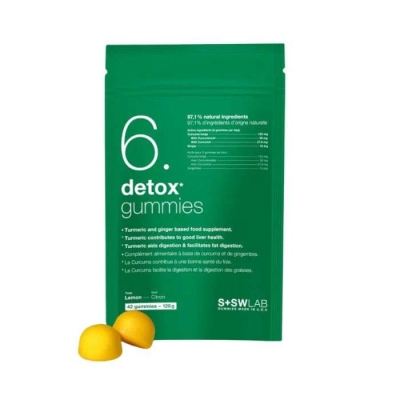 S+SWLAB 6 Detox Gummies Goût Citron | LE PARA