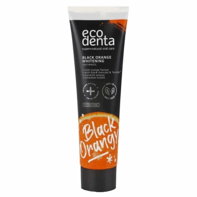 Ecodenta Black Whitening Dentifrice Charbon Orange