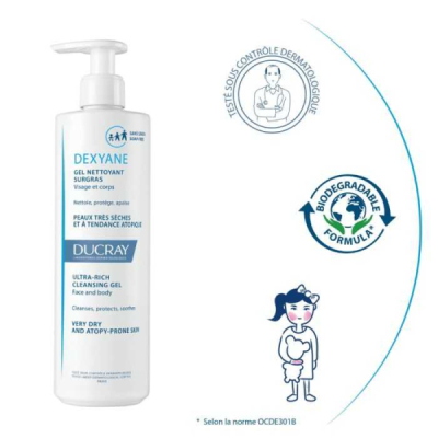 DUCRAY - Dexyane gel nettoyant surgras 400 ml | LE PARA