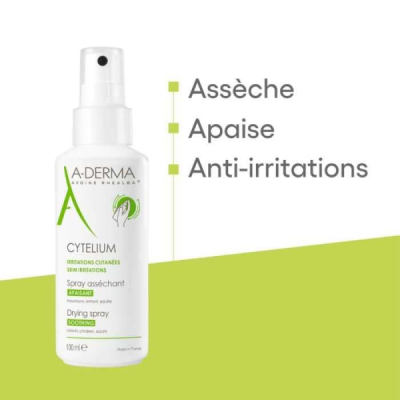 A-DERMA - Cytelium irritations cutanees spray assechant 100