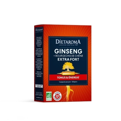 Dietaroma Ginseng Gelée Royale Bio 20 Ampoules | LE PARA