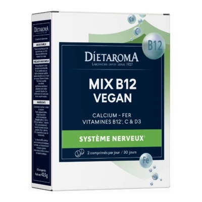 Dietaroma Mix B12 Complexe Vegan 60 Comprimés | LE PARA