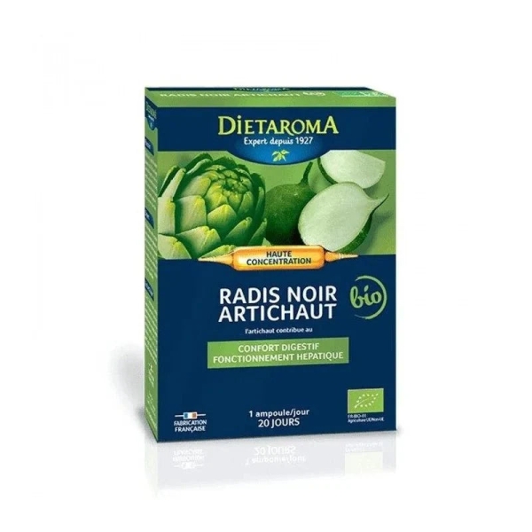 Dietaroma Radis Noir et Artichaut Bio Ampoules Haute Concentration