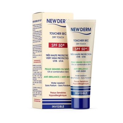 New Derm Écran Solaire Toucher Sec SPF50+ | LE PARA