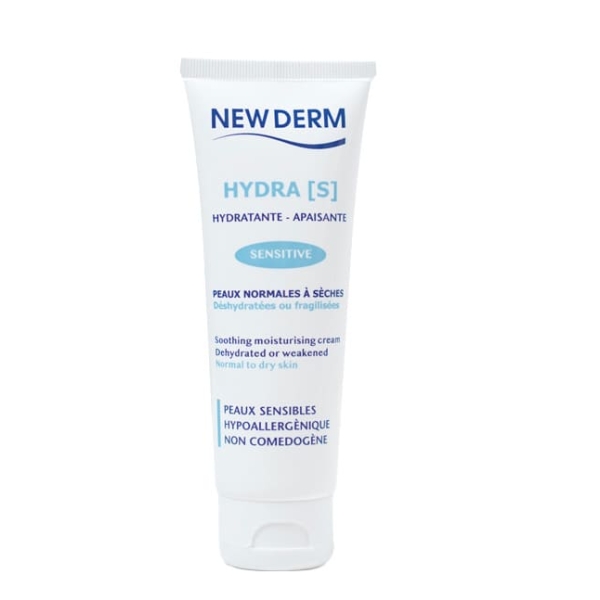 New Derm Hydra S Crème Hydratante et Apaisante pour Peaux Sensibles 50ml