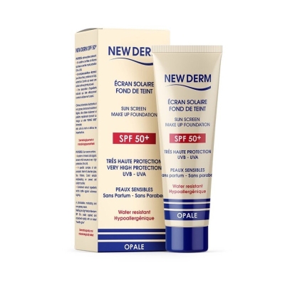 New Derm Écran Solaire Teinté SPF50+ Opale 50ml
