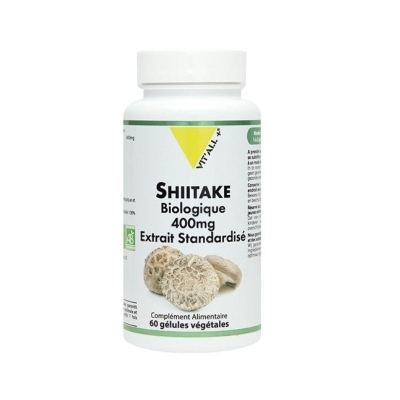 VITALL+ Shiitake Biologique 400 mg - 60 Gélules