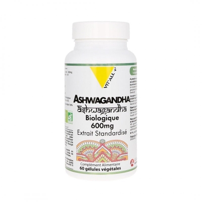 Vitall+ Ashwagandha 600mg Bio 60 Gélules | LE PARA