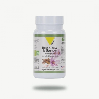 Vitall+ Rhodiola & Safran Bio 30 Gélules | LE PARA