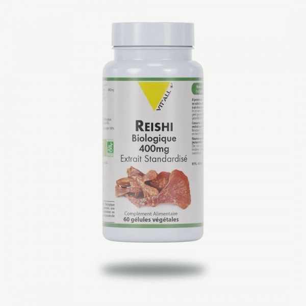 VITALL+ Reishi Bio Standardisé 400mg 60 Gélules