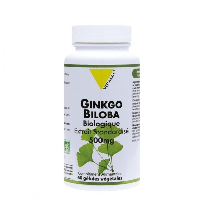 Vitall+ Ginkgo Biloba Bio 500mg - 60 Gélules | LE PARA
