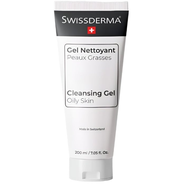SwissDerma Gel Nettoyant Purifiant pour Peaux Grasses