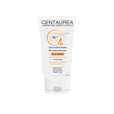 Crème Solaire Teintée SPF 50+ - Centaurea | LE PARA