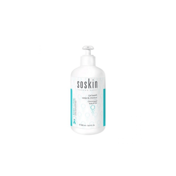 Soskin Gel Lavant Ultra-Douceur Corps et Cheveux 500 ml