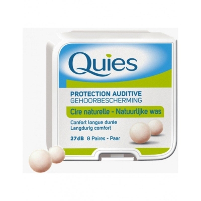 Protection Auditive en Cire Naturelle - Quies, 8 paires