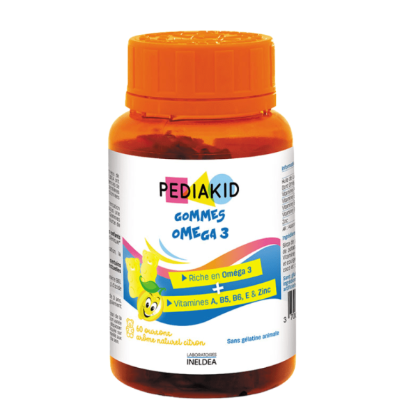 PediaKid Gommes Oméga 3 pour Enfants - Complément Alimentaire