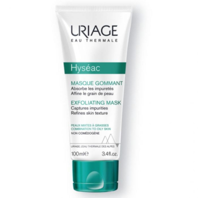 URIAGE - Hyseac masque gommant 100 ml absorbe les impuretés