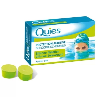 Quies Protection Auditive Silicone Natation Adulte | LE PARA