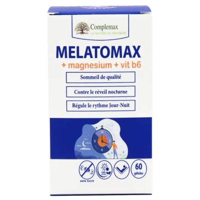 Complemax Melatomax + Magnésium + B6 - 60 Gélules