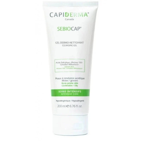Capiderma Sebiocap Gel Dermo-Nettoyant Purifiant 200ml