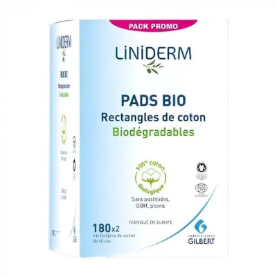 Liniderm Pads Bio, Lot de 2 x 180 Cotons | LE PARA