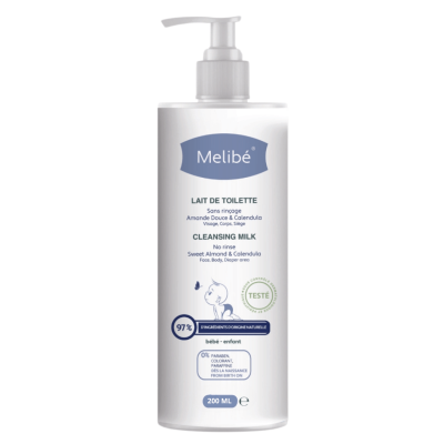 Melibé Bébé Lait de Toilette Amande Douce | LE PARA