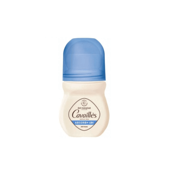 Cavaillès Déodorant Roll-On Absorb+ 48H Anti-Traces 50ML